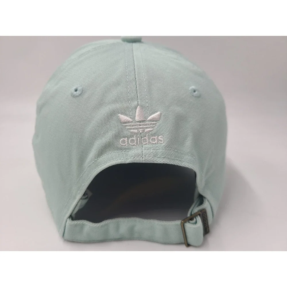 Women Adidas Trefoil‎ OSFW Strapback Adjustable Hat Cap Cotton Casual Mint White
